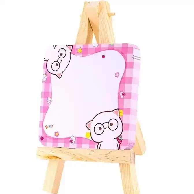 کاغذ یادداشت مدل فانتزی طرح بوم چوبی به همراه پایه