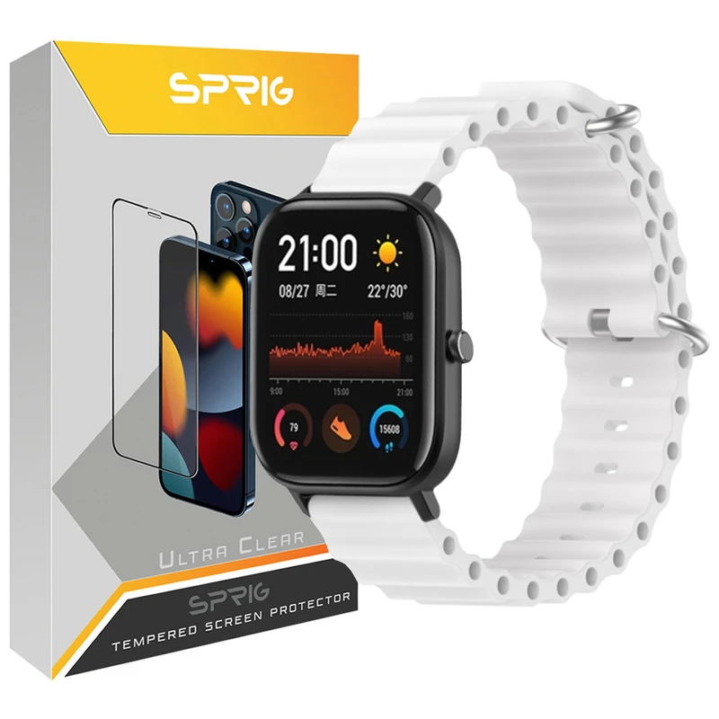 بند اسپریگ مدل Ocean مناسب برای ساعت هوشمند امیزفیت GTS 2 / GTS 2 Mini / GTS 2E