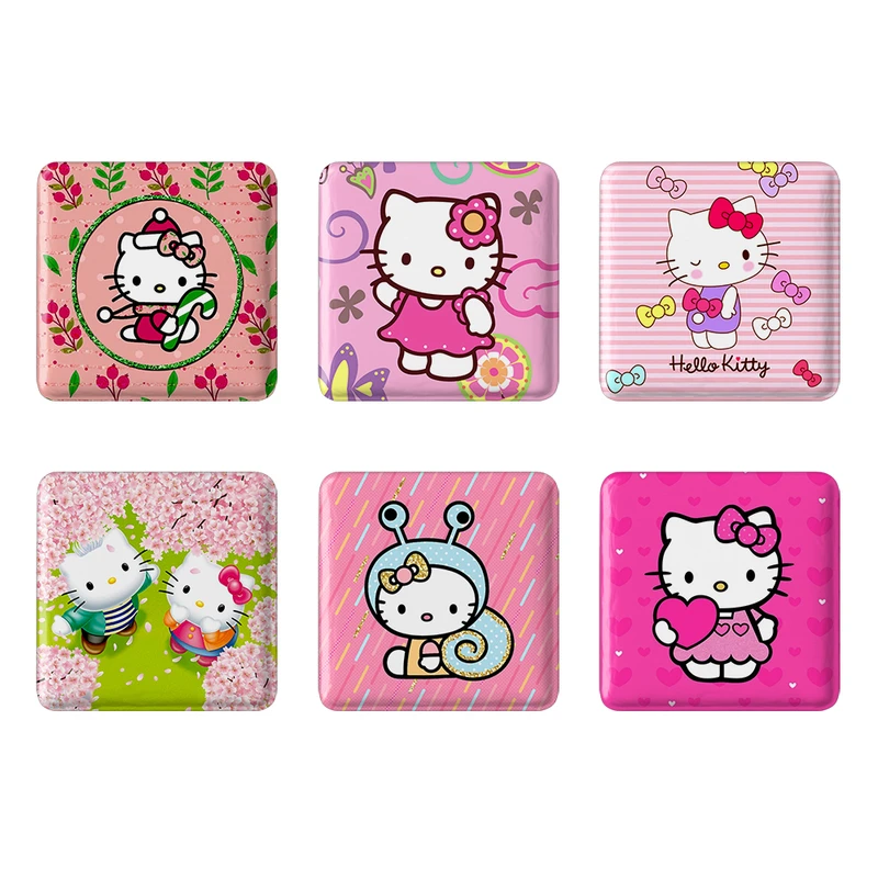 مگنت خندالو طرح هلو کیتی Hello Kitty کد 1564A مجموعه 6 عددی