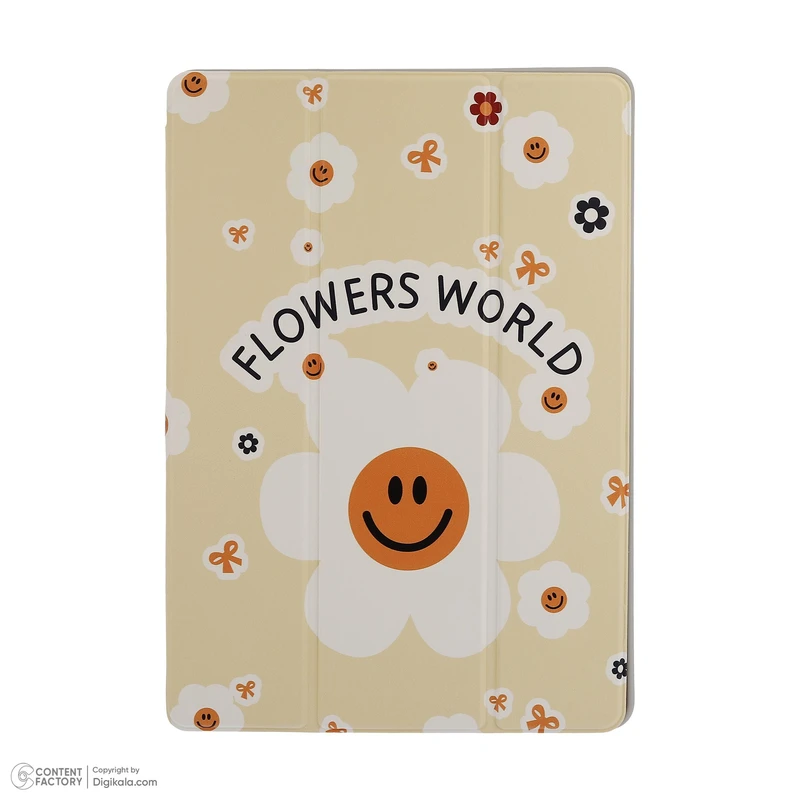 کیف کلاسوری دی کیس مدل Flowers مناسب برای تبلت سامسونگ Galaxy Tab A9 Plus-11 Inch
