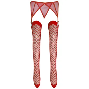 شورت نگهدارنده جوراب زنانه مدل توری به همراه جوراب