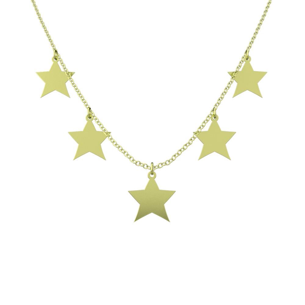 گردنبند طلا 18 عیار زنانه مدوپد مدل ستاره کد RNA15369 -  - 6