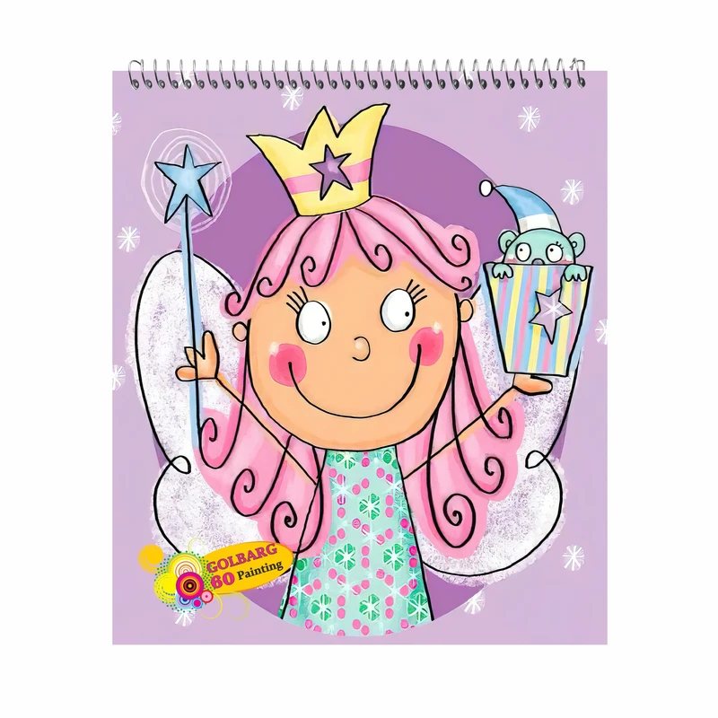 دفتر نقاشی 60 برگ گلبرگ طرح دخترانه کد  601310