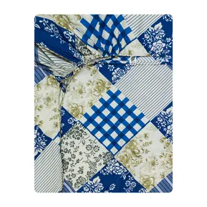  ملحفه آدنو مدل چهل تکه کد CH125 دونفره سایز 160x200 سانتی متر
