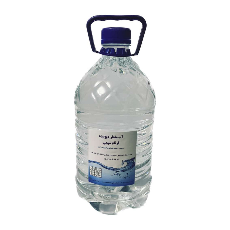 آب مقطر دیونیزه فرنام شیمی مدل A حجم 4 لیتر