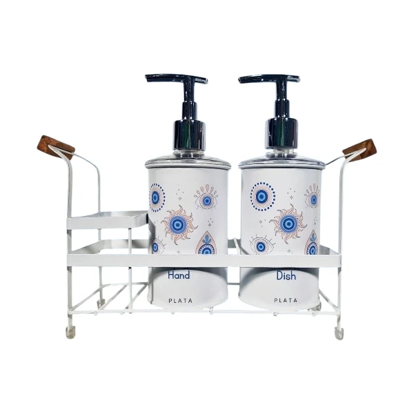 مخزن مایع ظرفشویی مدل P-2015 مجموعه 2 عددی به همراه استند