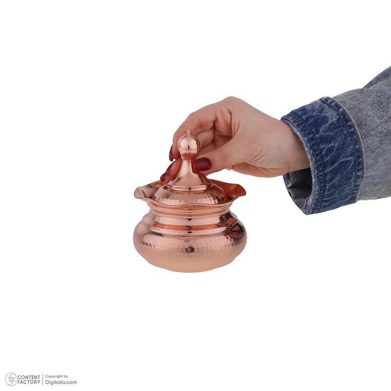 عکس شماره 3 : قندان سفینه مسی مس زنجان مدل 001