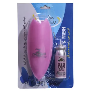 دستگاه خوشبو کننده هوا زوا مدل Touch & Fresh به همراه اسپری خوشبو کننده هوا زوا مدل 212 Vip Women حجم 15 میلی لیتر 