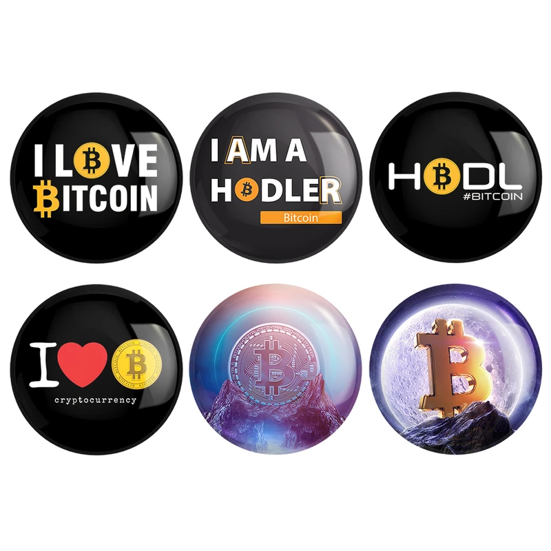 مگنت خندالو طرح ارز دیجیتال بیت کوین Bitcoin کد 409B مجموعه 6 عددی