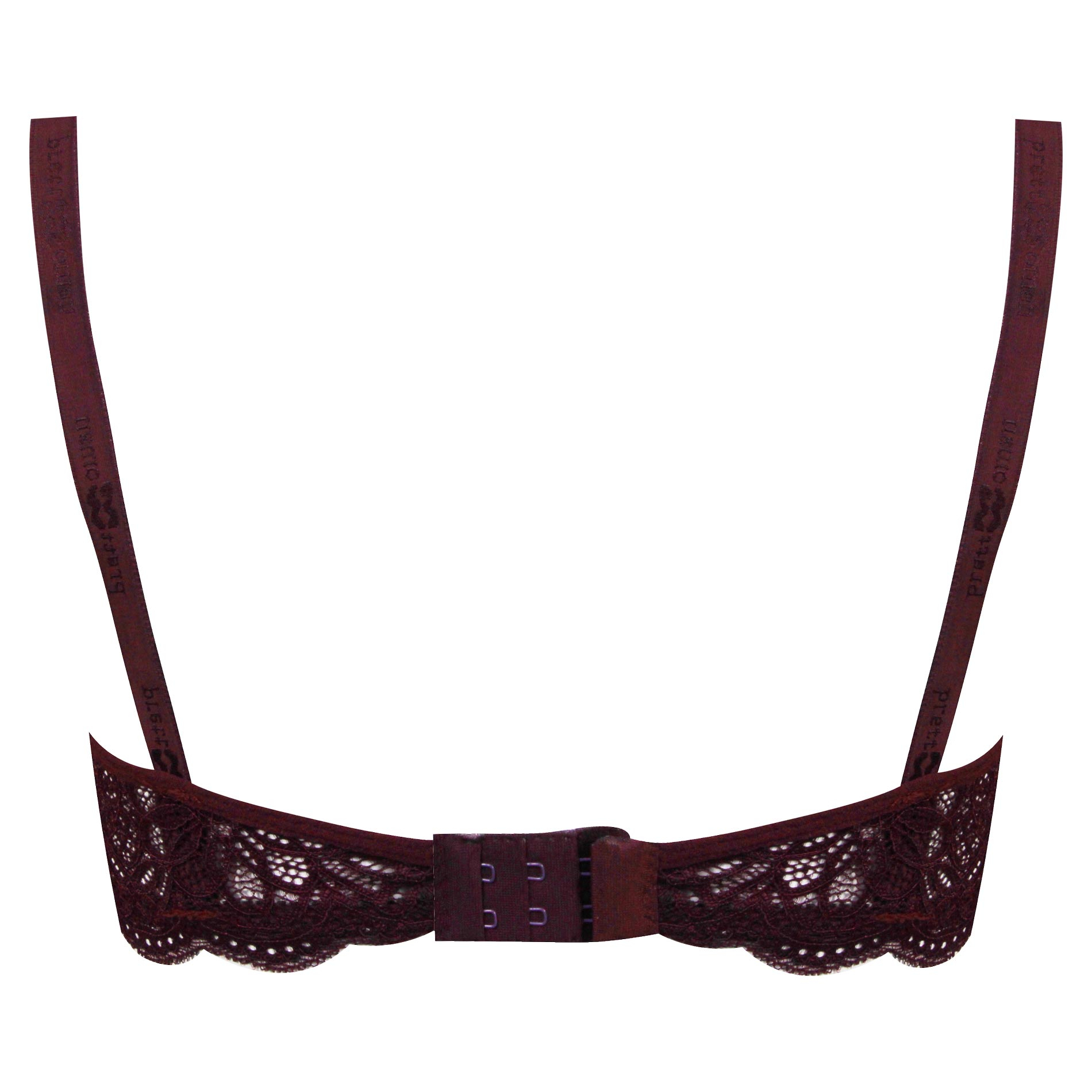 سوتین زنانه کارنا رز مدل فنردار هارنس ستاره ای کد 4679-315-4 رنگ عنابی