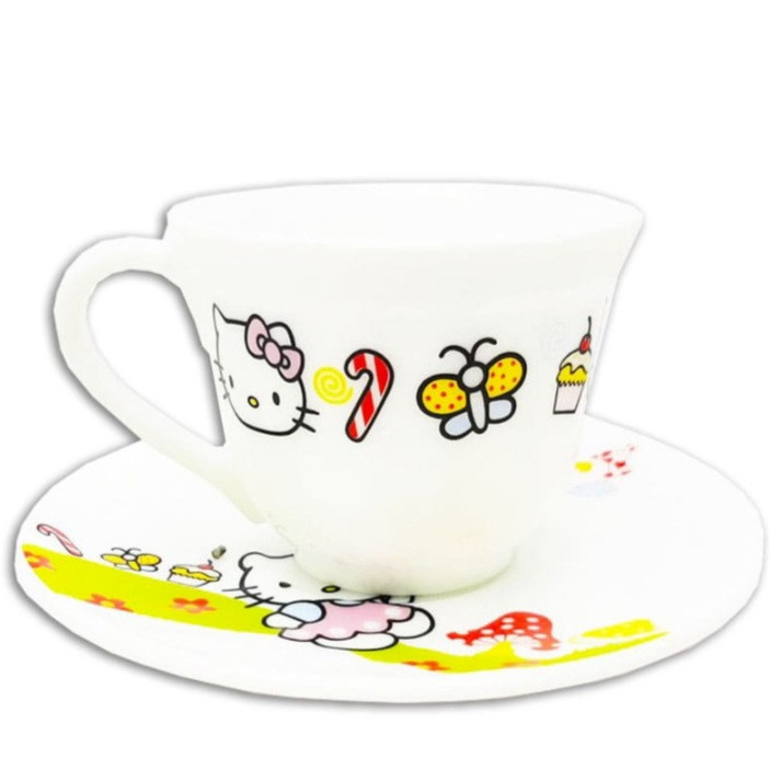 سرویس غذاخوری 5 پارچه کودک پارس اپال طرح کیتی