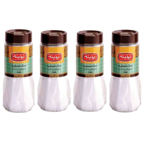 نمک تصفیه خوراکی یددار ترخینه- 200 گرم بسته 4 عددی
