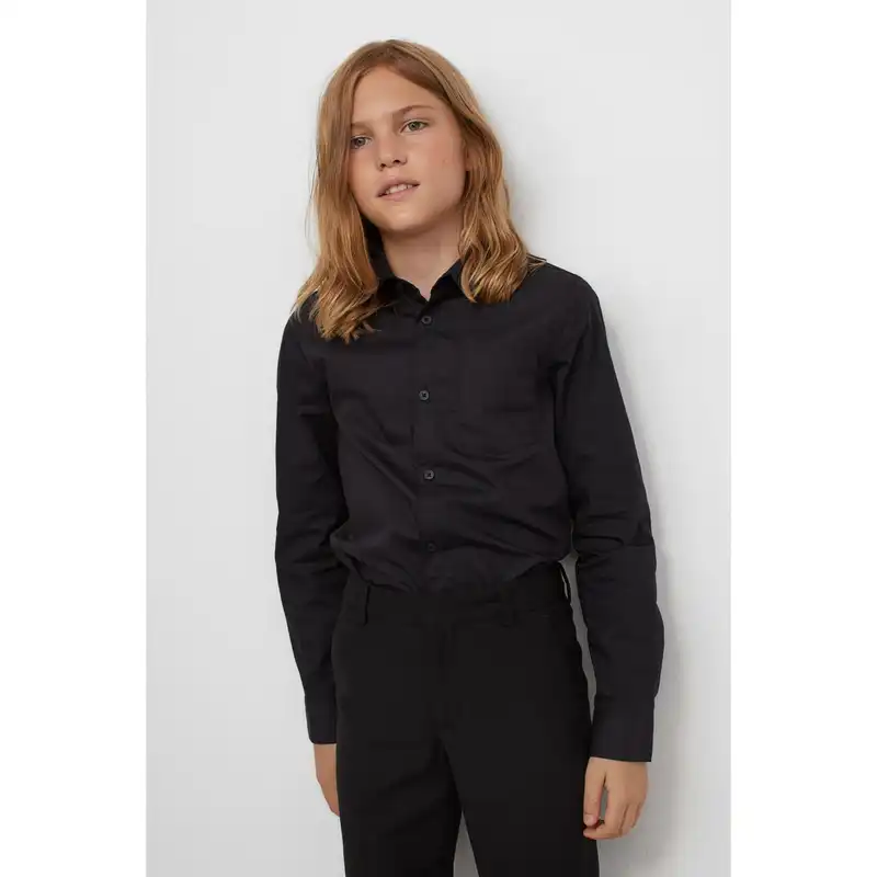 پیراهن آستین بلند پسرانه اچ اند ام مدل 23