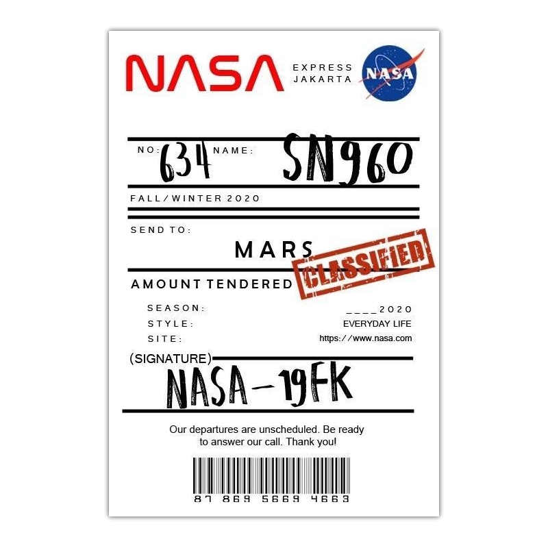 استیکر مدل ناسا کد KM-NASA7