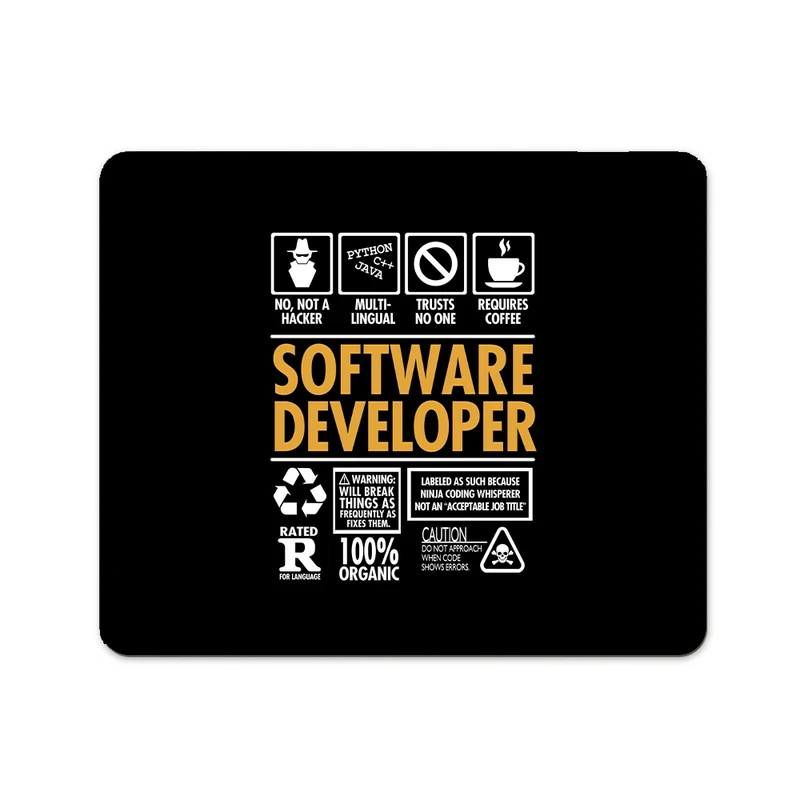 ماوس پد پاد آفرین مدل کدنویسی برنامه نویسی مهندس کامپیوتر نرم افزار کد P685 سایز 19*24 سانتی متر