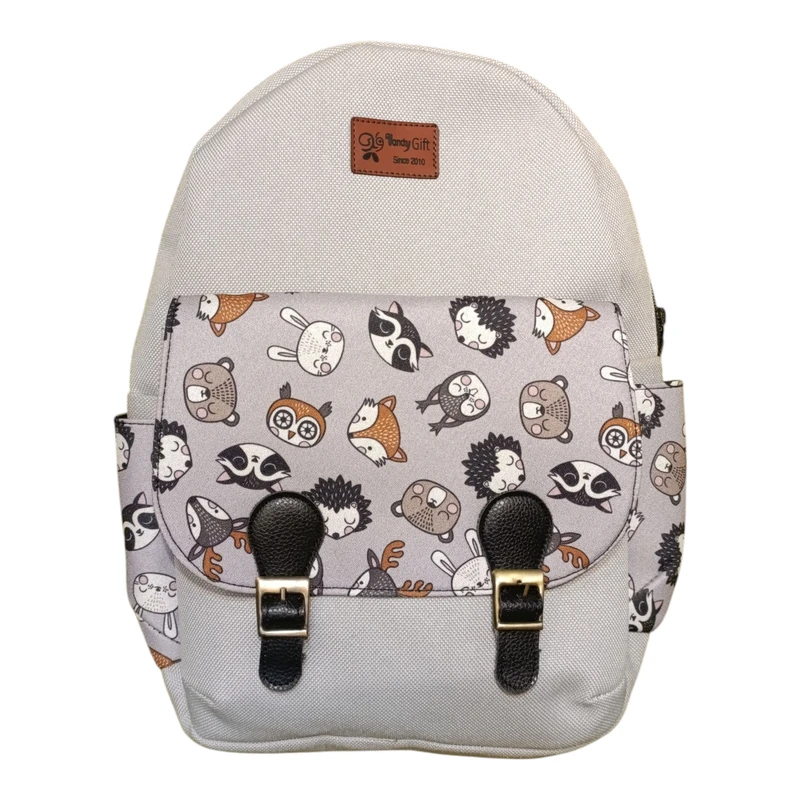 کوله پشتی دخترانه وندی گیفت مدل دامون طرح حیوانات