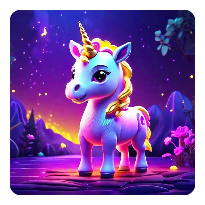 مگنت کاکتی طرح اسب تک شاخ و یونیکورن مدل mp30731