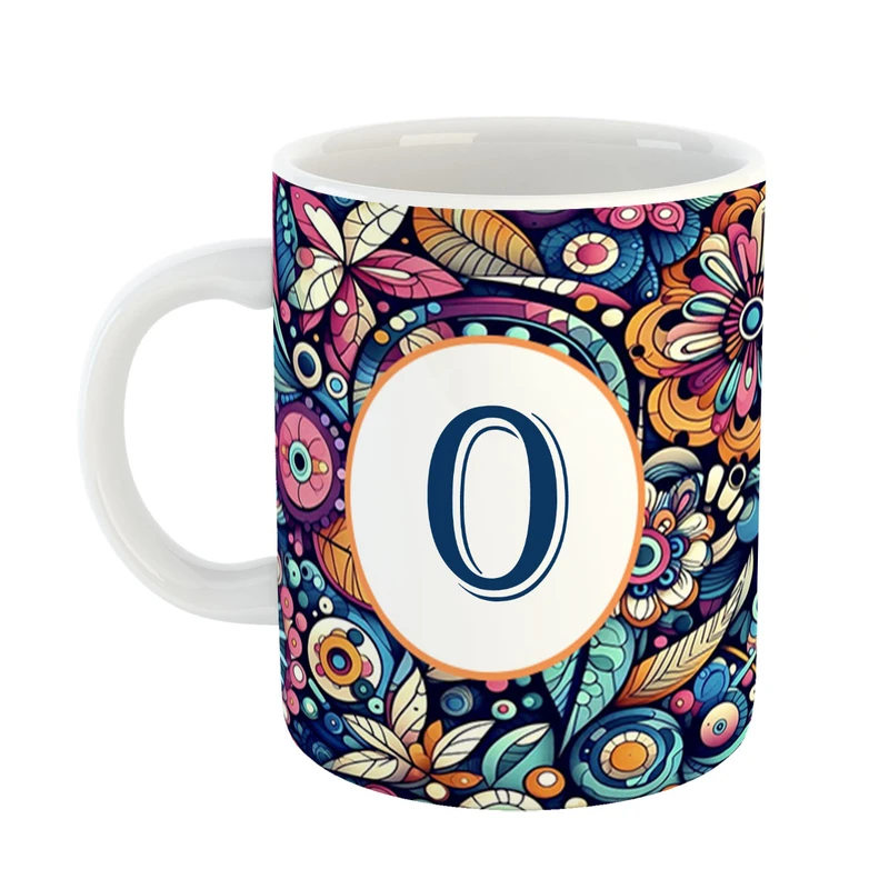 ماگ پادآفرین مدل فانتزی طرح حرف O کد 23