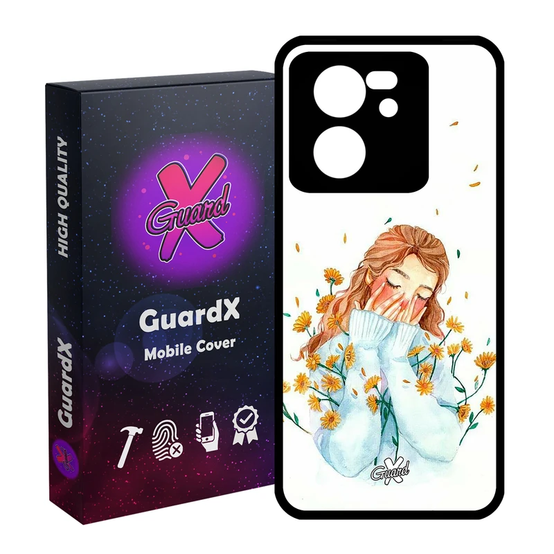 کاور گارد ایکس طرح Girl مدل Glass10315 مناسب برای گوشی موبایل شیائومی 13T/13T Pro/Redmi K60 Ultra