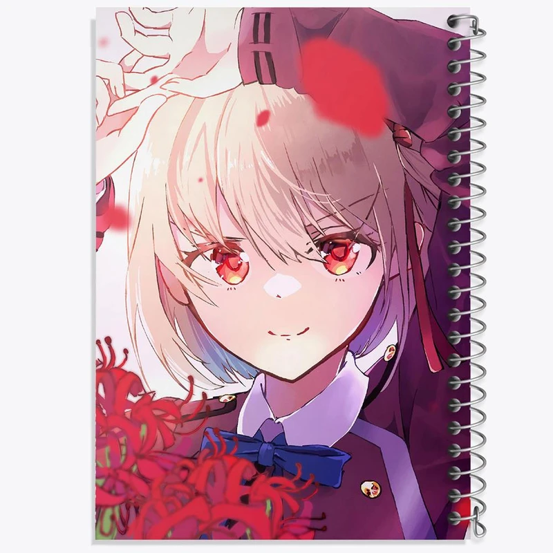 دفتر نت موسیقی 50 برگ خندالو مدل چیساتو انیمه لیکوریس ریکویل Lycoris Recoil کد 23033