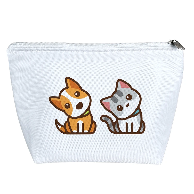 کیف لوازم آرایش دخترانه خندالو مدل گربه وسگ کد 2832