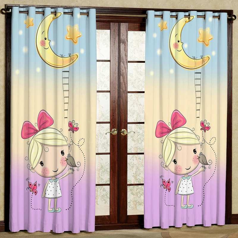 پرده مدل دختر مخمل پانچی کد 4567 سایز 200x140 سانتی متر