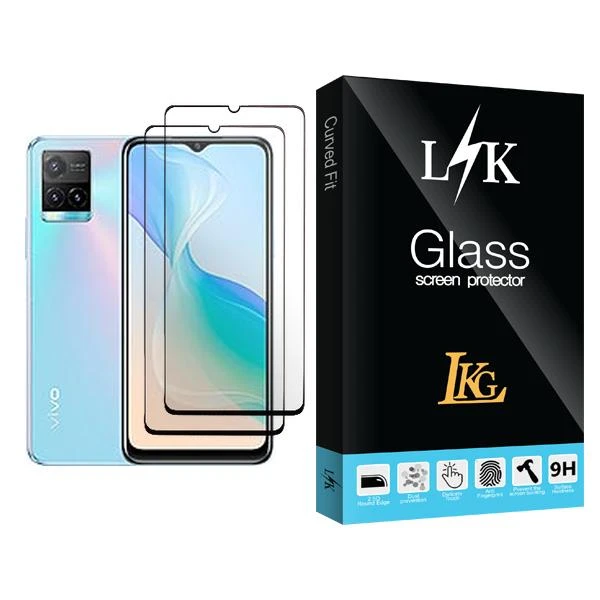 محافظ صفحه نمایش سرامیکی ال کا جی مدل LK Glass2 مناسب برای گوشی موبایل ویوو Y33s بسته دو عددی