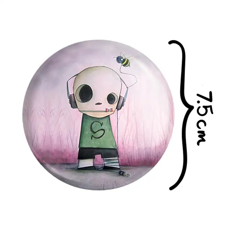 آینه جیبی خندالو طرح بچه مدل تاشو کد 1515