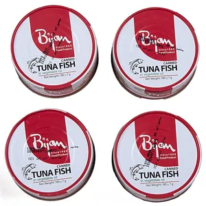 کنسرو ماهی تن در روغن گیاهی بیژن - 180 گرم بسته 4 عددی