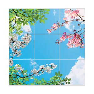 تایل آسمان مجازی بنی دکو مدل UV89 سایز 60x60 سانتی متر مجموعه 9 عددی