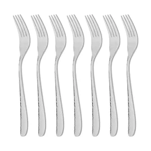 چنگال میوه خوری ناب استیل مدل واریان بسته 6 عددی