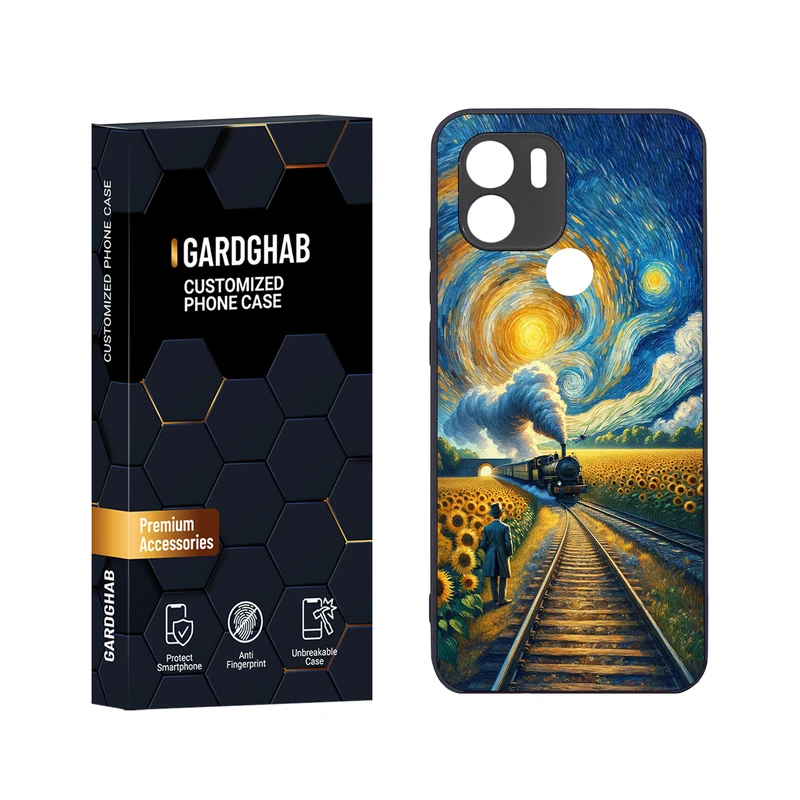 کاور گارد قاب مدل دور ژله ای هنری مناسب برای گوشی موبایل شیائومی Redmi A1 Plus / A2 Plus /Poco C51
