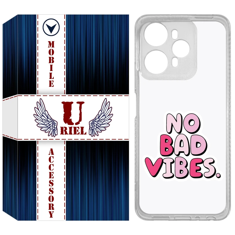 کاور یوریل مدل Clear کد 92 طرح انرژی مثبت مناسب برای گوشی موبایل وکال V1 / V1 Plus