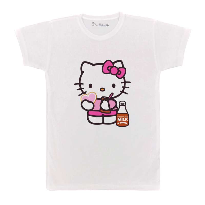 تی شرت بچگانه پرمانه طرح Kitty کد pmt.2410