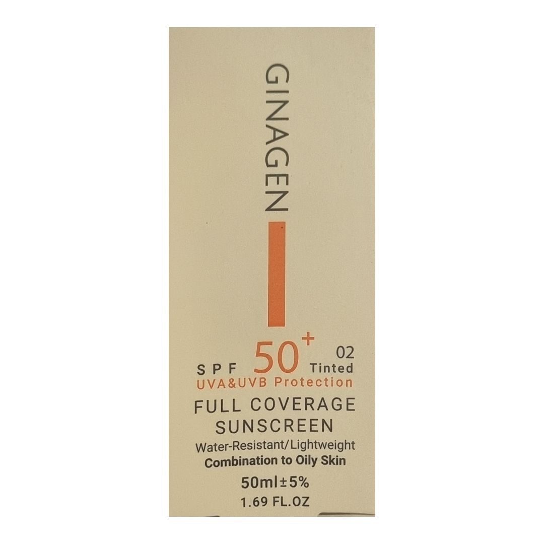 کرم ضد آفتاب رنگی ژیناژن SPF 50 مدل 02 ‌مناسب پوست‌های چرب حجم 50 میلی‌لیتر -  - 3