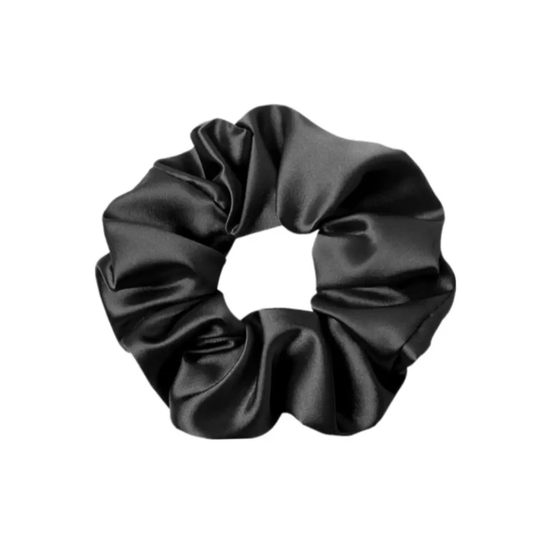 کش اسکرانچی مو دخترانه مدل ساتن نرم بسته 200 عددی