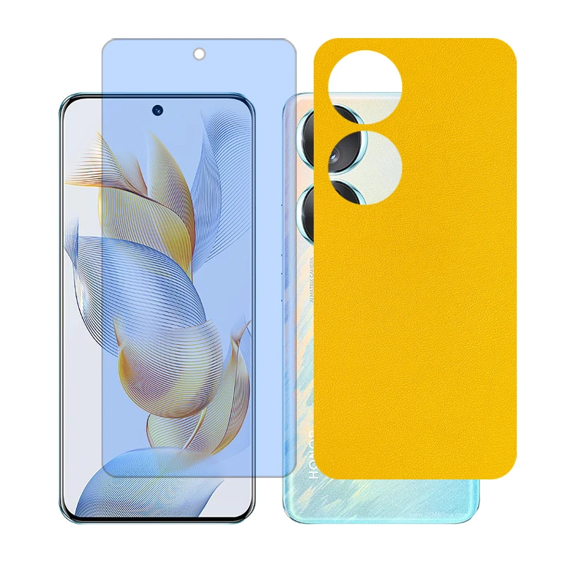 محافظ صفحه نمایش مات آنتی بلو گلس مدل Together مناسب برای گوشی موبایل آنر X9b به همراه برچسب پوششی پشت گوشی