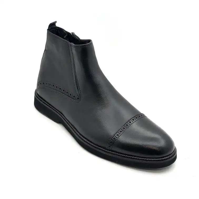 نیم بوت مردانه شمرون چرم داریوش مدل جگوار