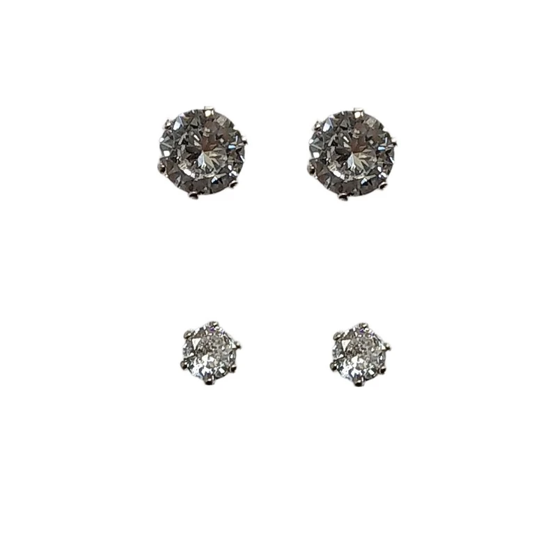 گوشواره زنانه اکسسورایز مدل نگینی کد  H56 مجموعه 2 عددی