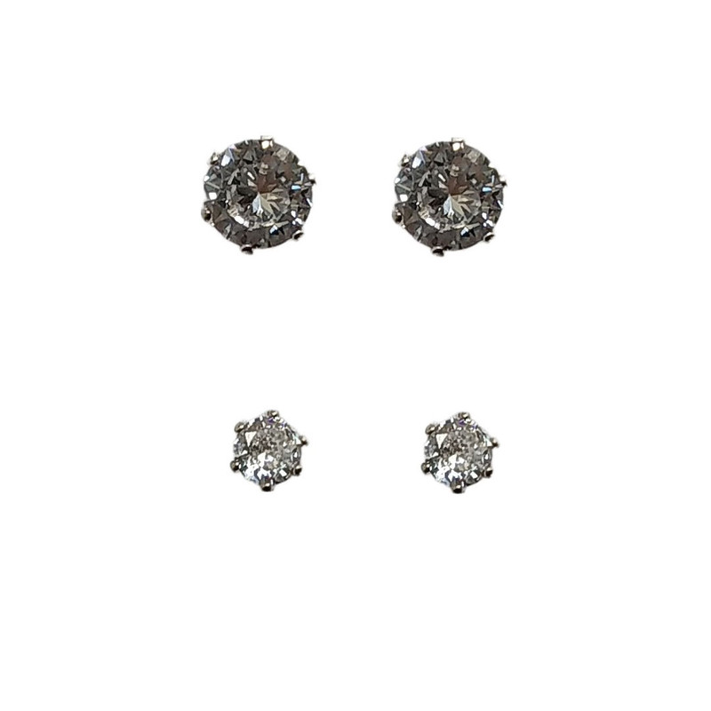 گوشواره زنانه اکسسورایز مدل نگینی کد  H56 مجموعه 2 عددی