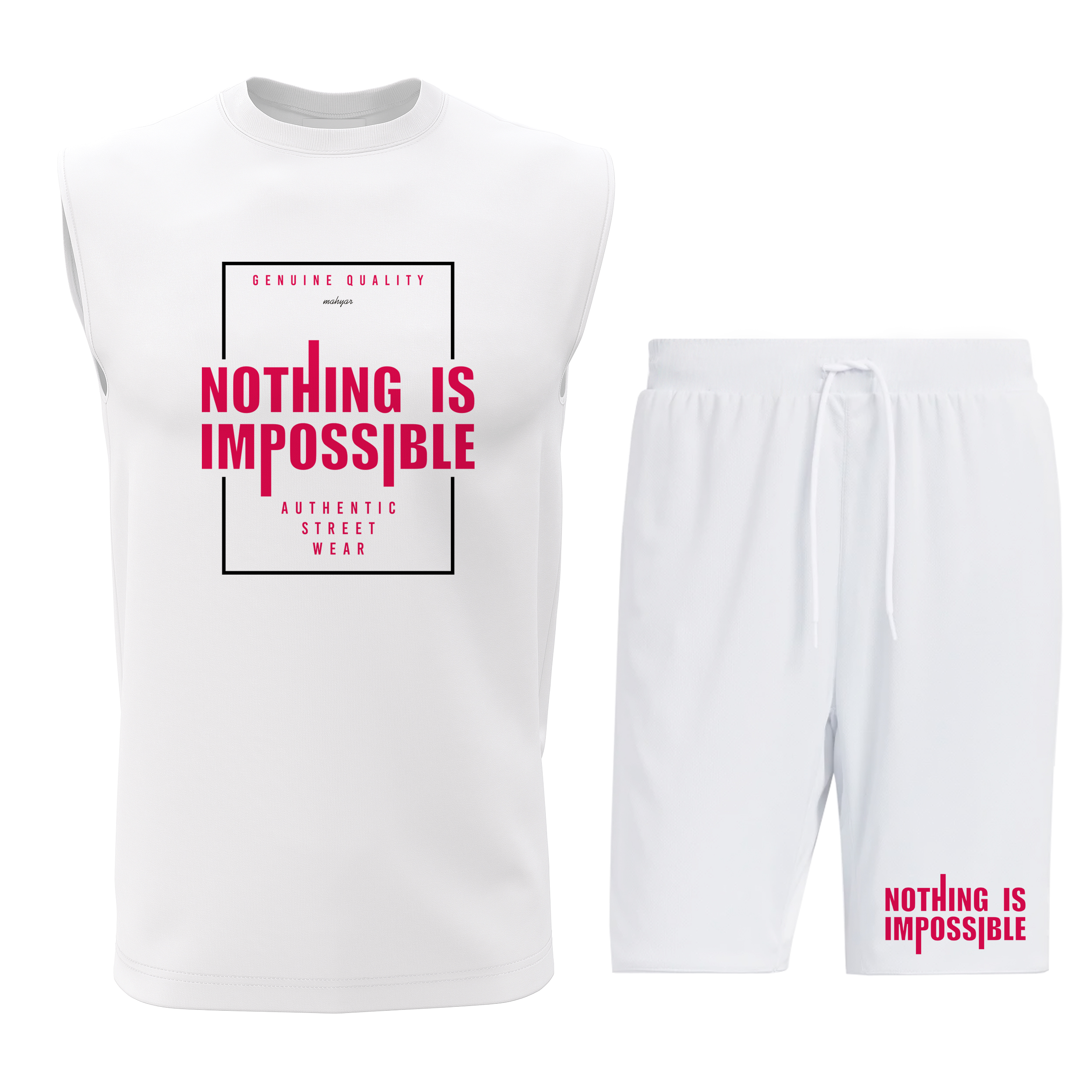 ست تاپ و شلوارک مردانه مدل T110W