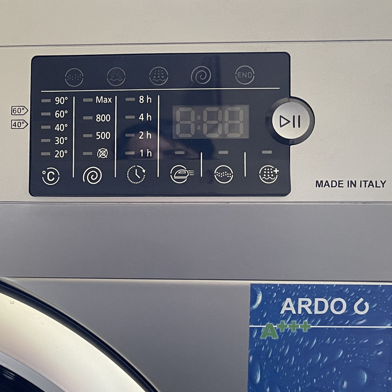 ماشین لباسشویی آردو مدل 55FL128LS ظرفیت 8 کیلوگرم