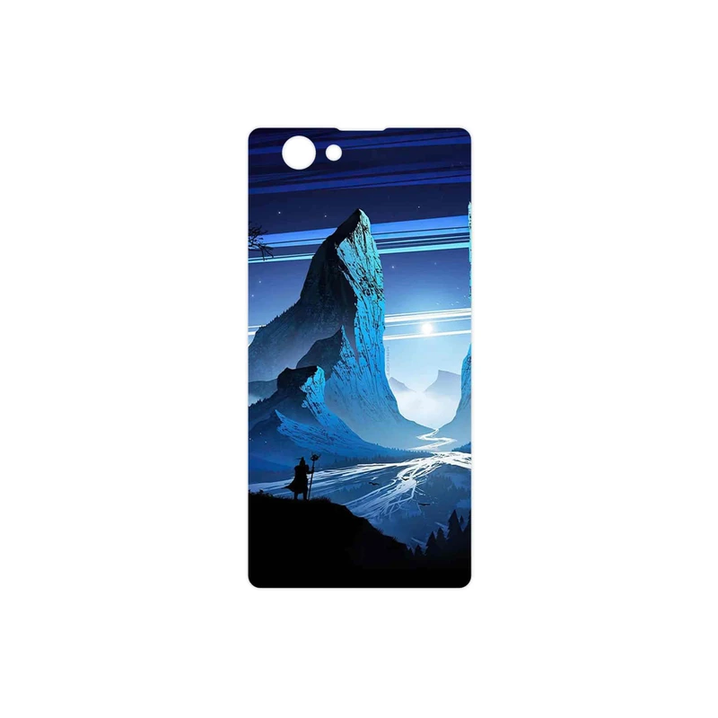 برچسب پوششی ماهوت مدل Blue Mountains Digital Art مناسب برای گوشی موبایل سونی Xperia Z1 Compact