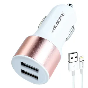 شارژر فندکی ام پی بلبری مدل BLB-123 به همراه کابل تبدیل لایتنینگ
