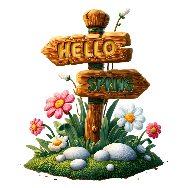 استیکر پارچه و لباس پاد آفرین مدل بهار طرح گل کد S5492