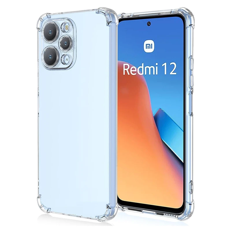 کاور مدل شفاف مناسب برای گوشی موبایل شیائومی Redmi12 4G
