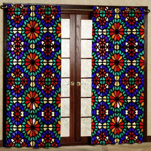 پرده مدل مخمل پانچی کد 1251L سایز 140x280 سانتی متر