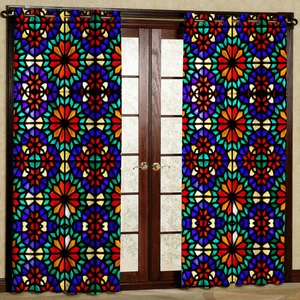 پرده مدل مخمل پانچی کد 1251L سایز 140x280 سانتی متر