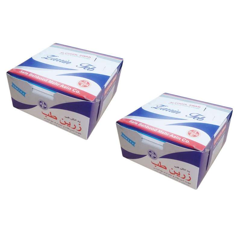 پد الکلی زرین طب مدل 01-B مجموعه 2 عددی