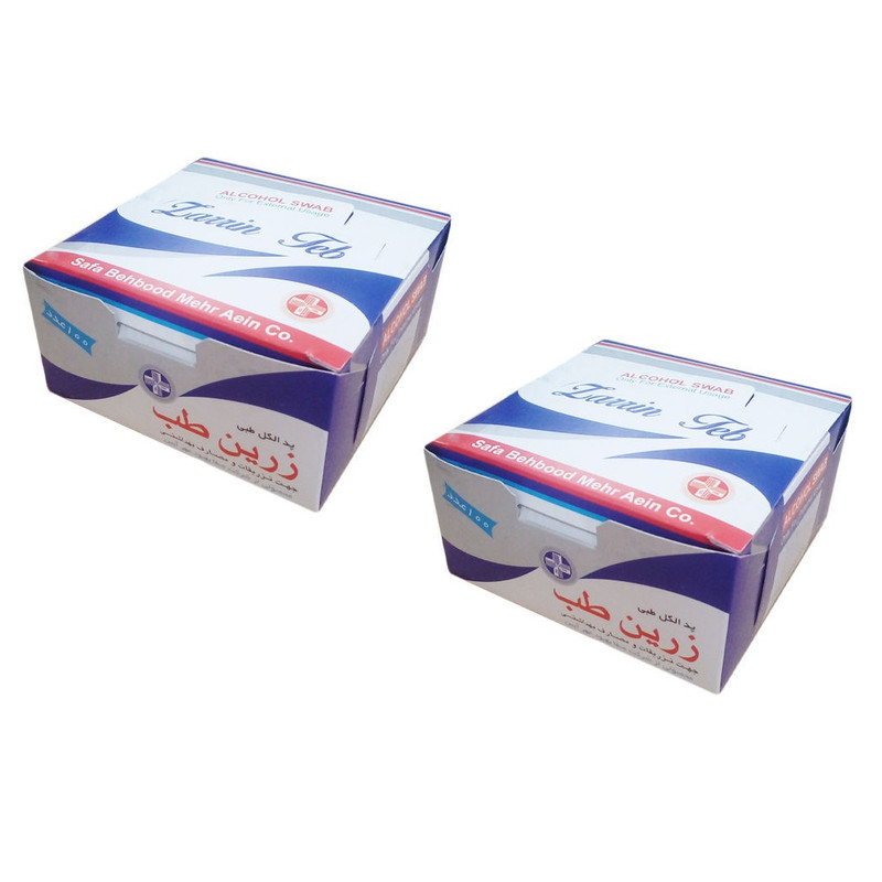 پد الکلی زرین طب مدل 01-B مجموعه 2 عددی